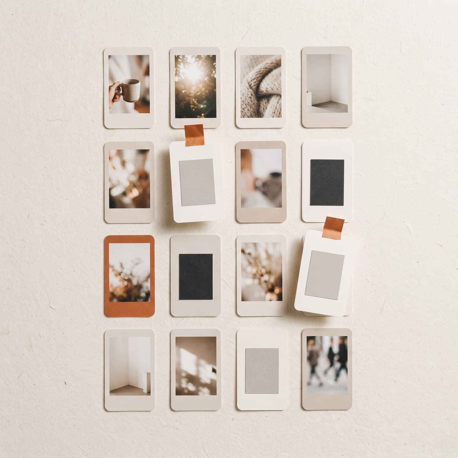 Overhead layout of vertical video ad opening frames on a warm off-white Nordic studio surface, two frames marked as winners.