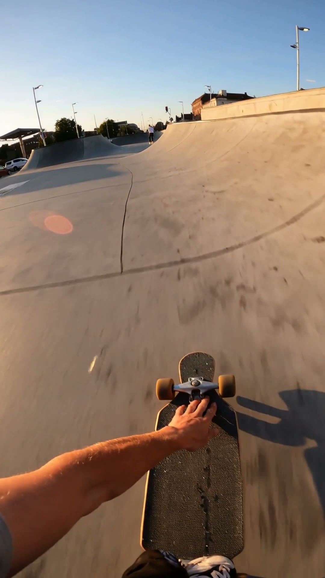 First-person sport POV. AI-generated action sequence