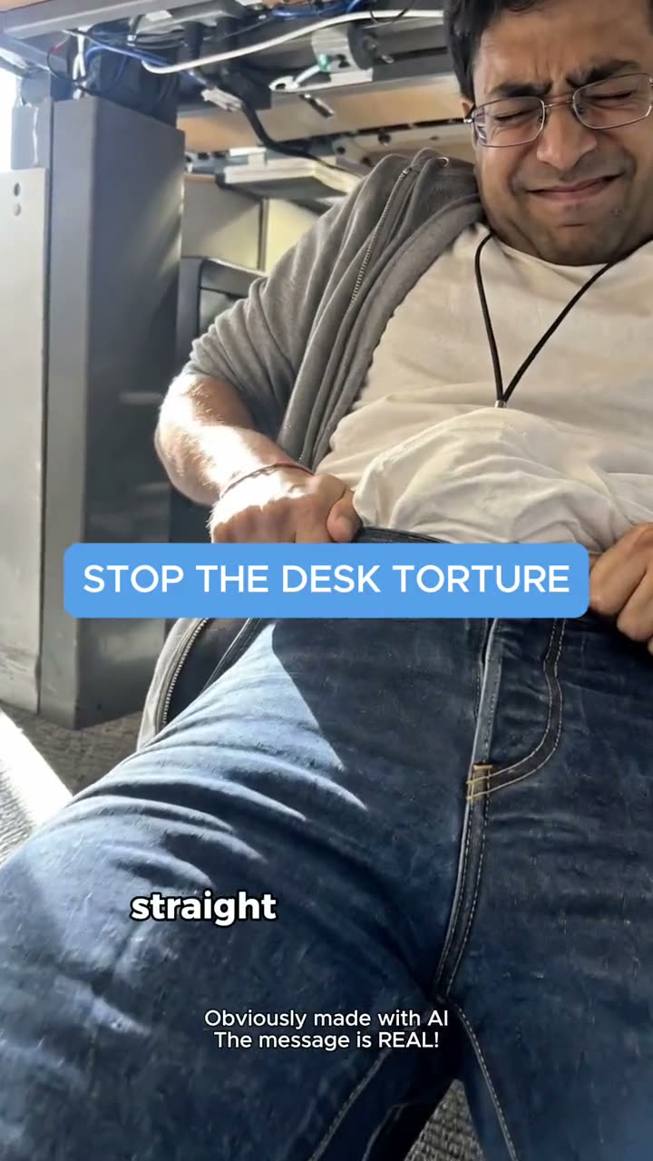 UGC-style AI denim ad sample with on-screen AI disclosure